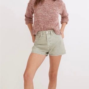 Madewell the mom jean short size 25.